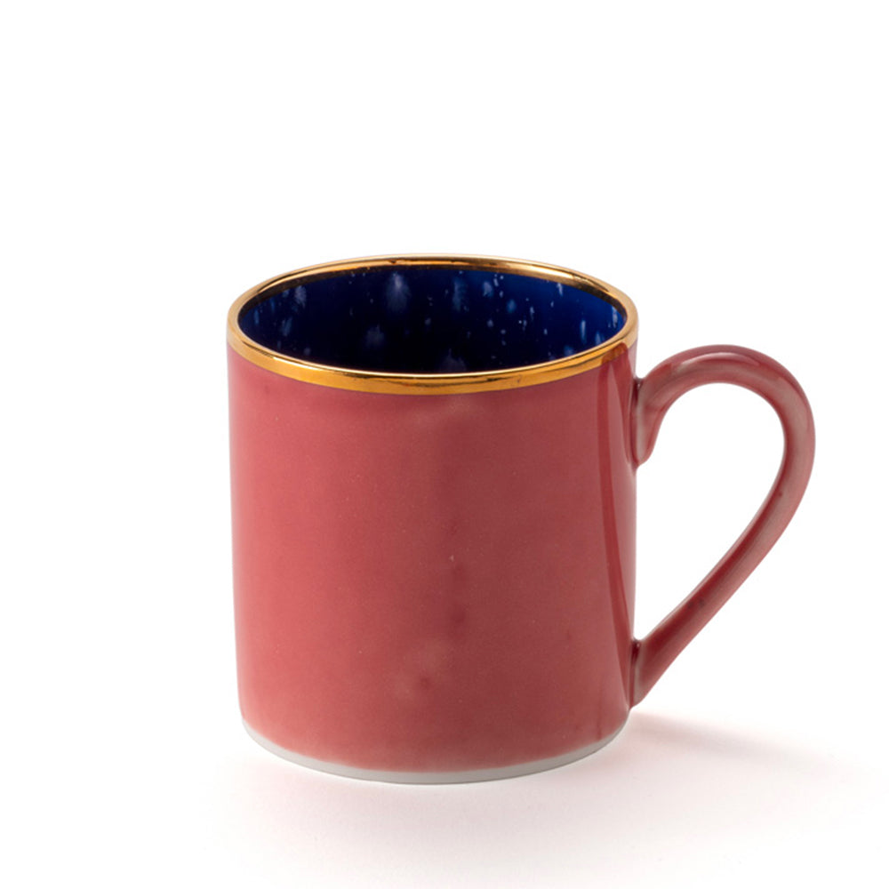Gold Rim Berry Large Mug