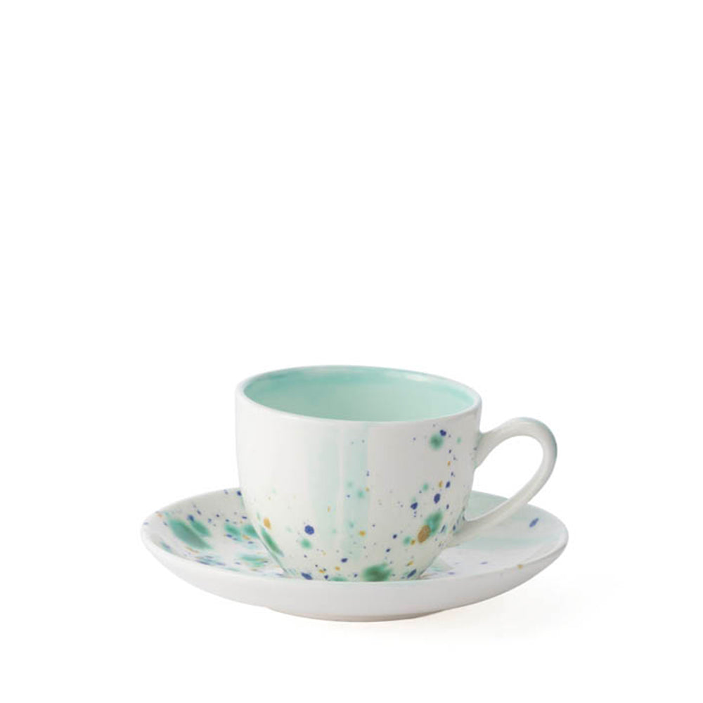 Blue Marble Coffee Cup & Saucer