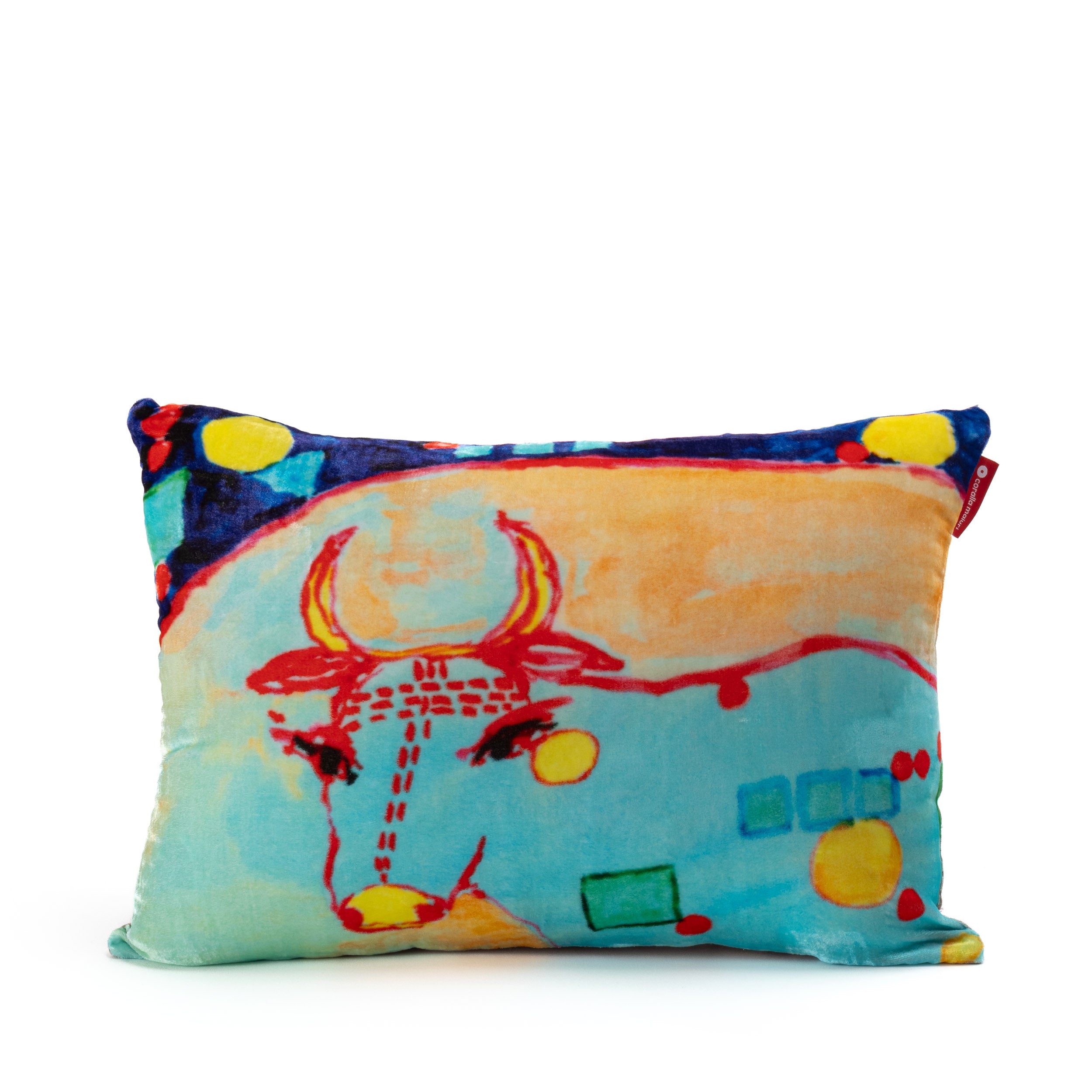 Blue Cow Cushion