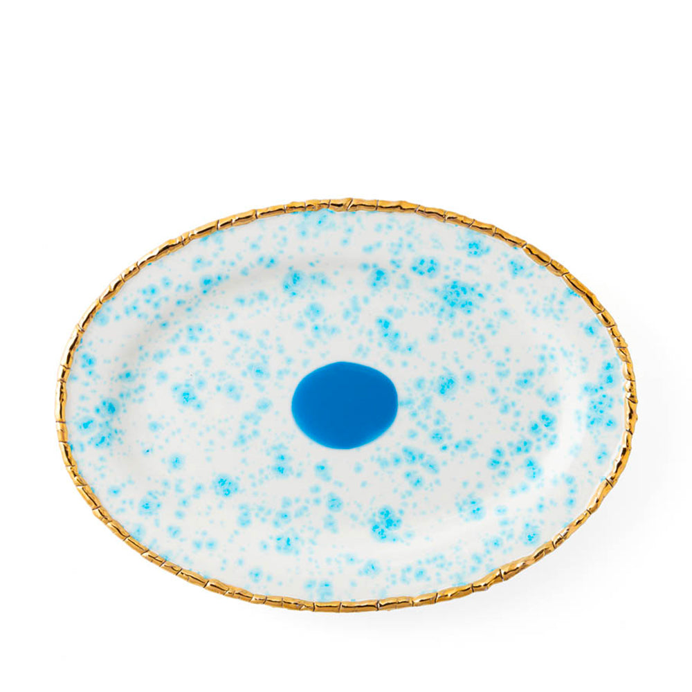 Celestial Oval Rim Platter
