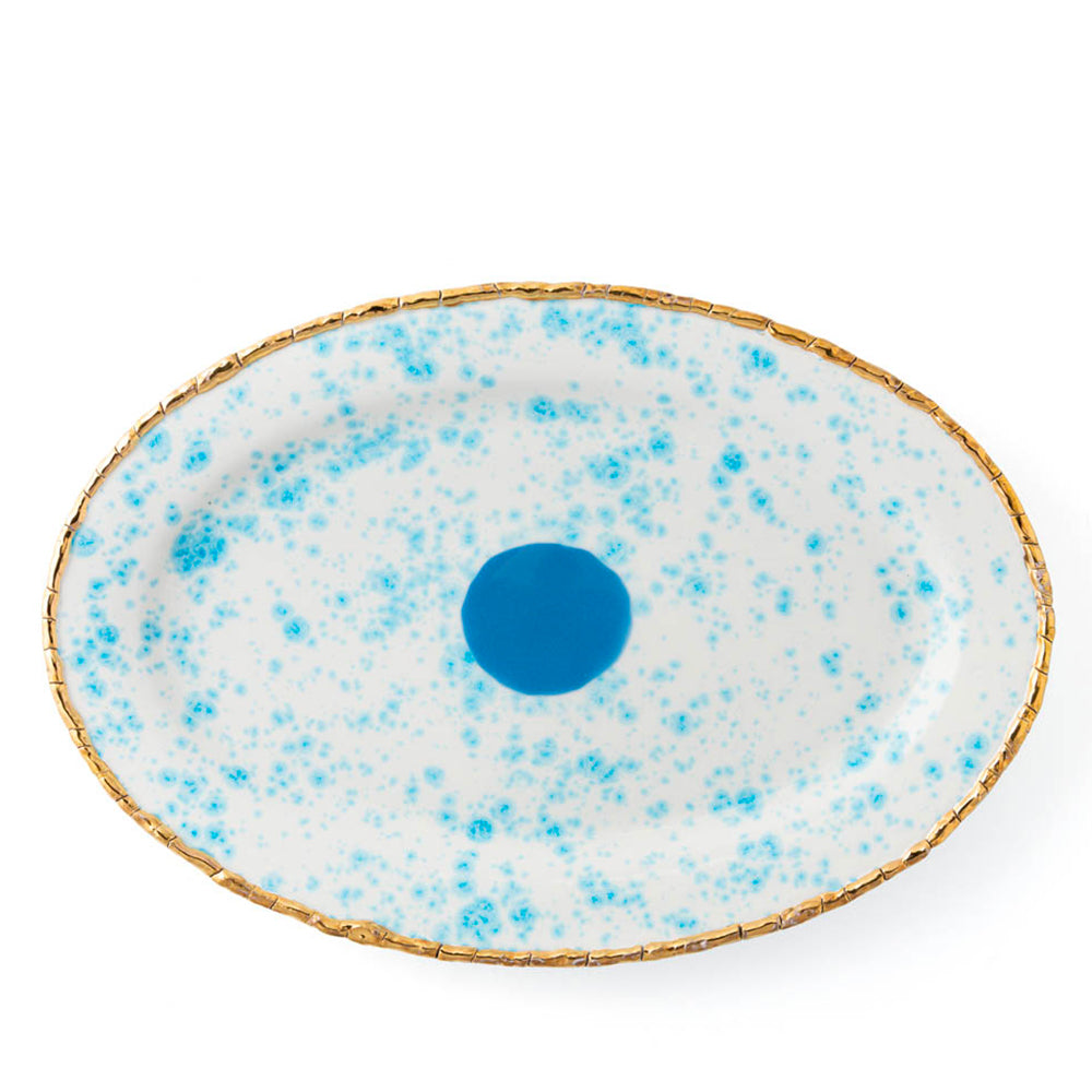 Celestial Oval Rim Platter