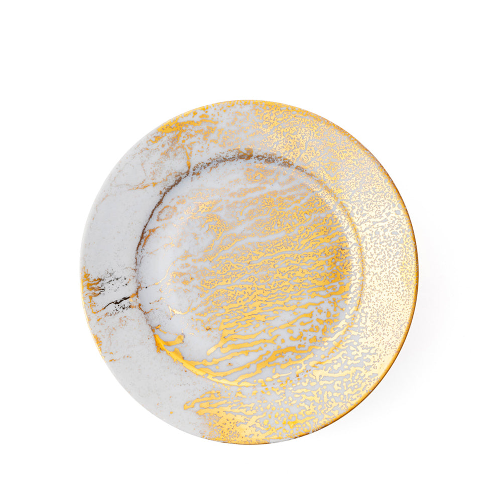 Golden Ash Blue Bread Rim Plate