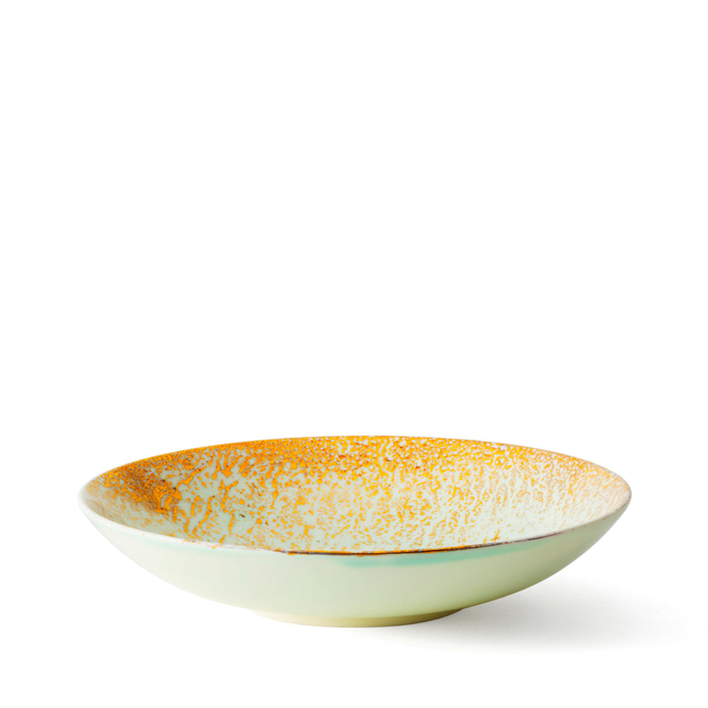 Golden Ash Mint Soup Coupe Plate