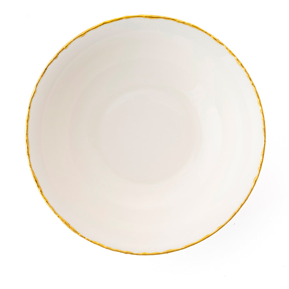 Insalatiera Golden Ash White