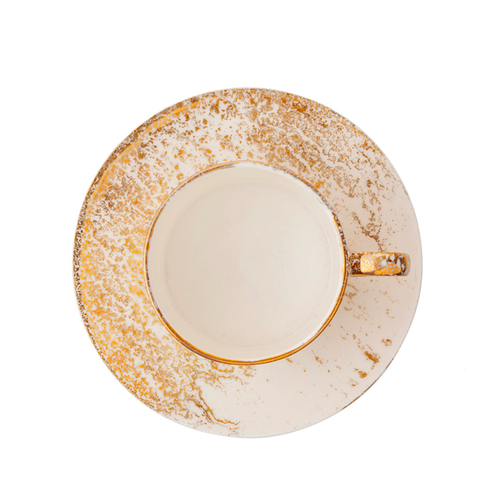 Tazza da tè Golden Ash White
