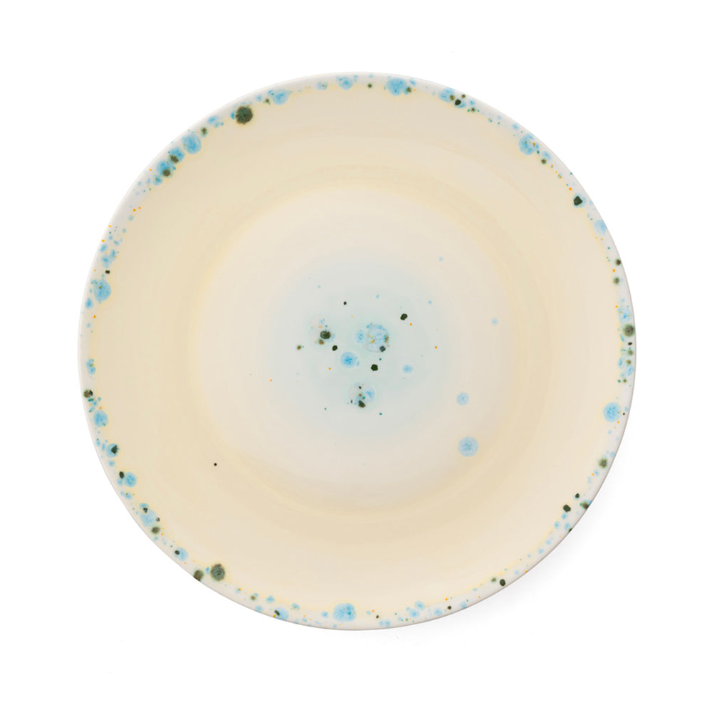 Murrine Yellow Dessert Coupe Plate