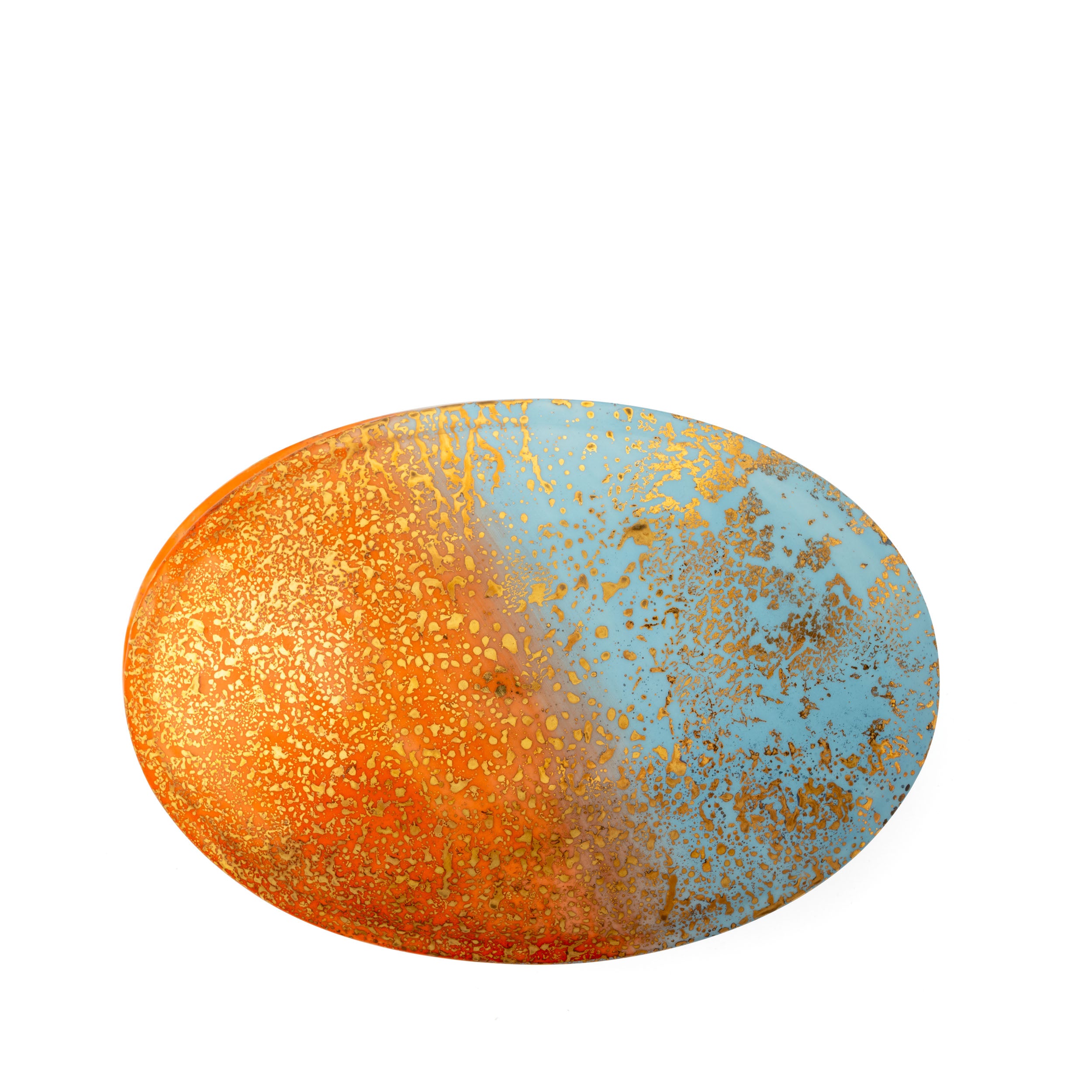 Artemis Orange Blue Oval Box