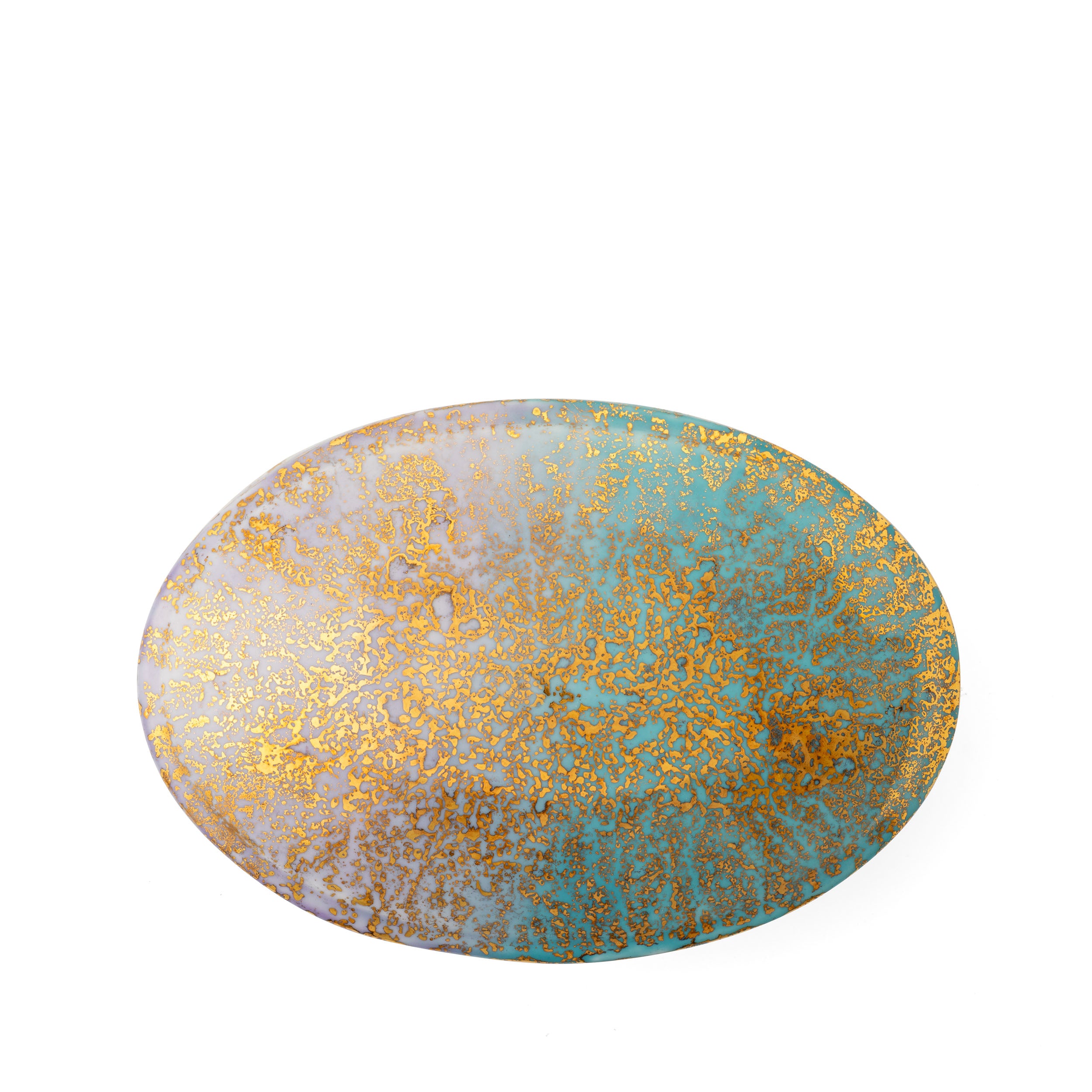 Artemis Purple Blue Oval Box