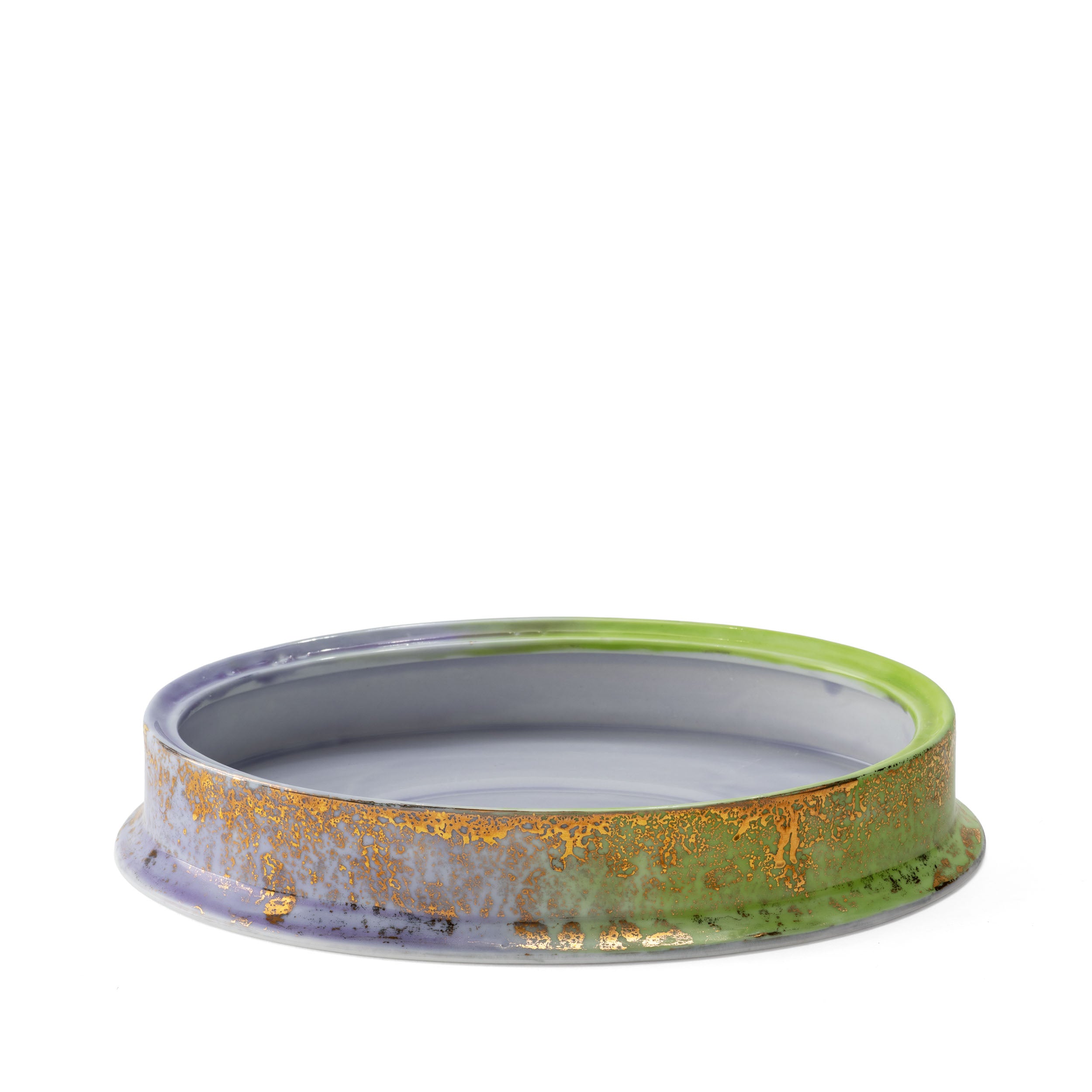 Artemis Purple Green Oval Box