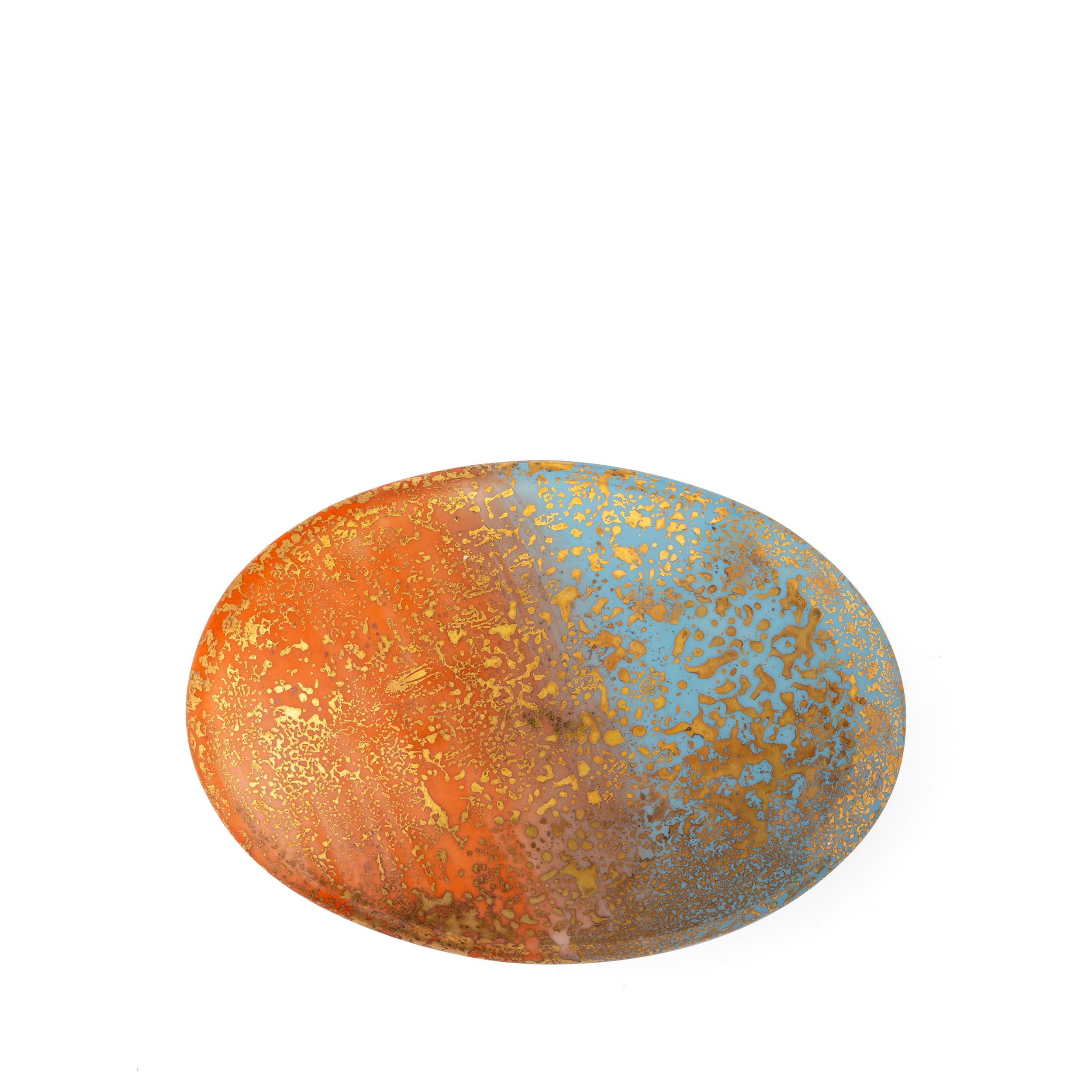 Artemis Orange Blue Small Oval Box