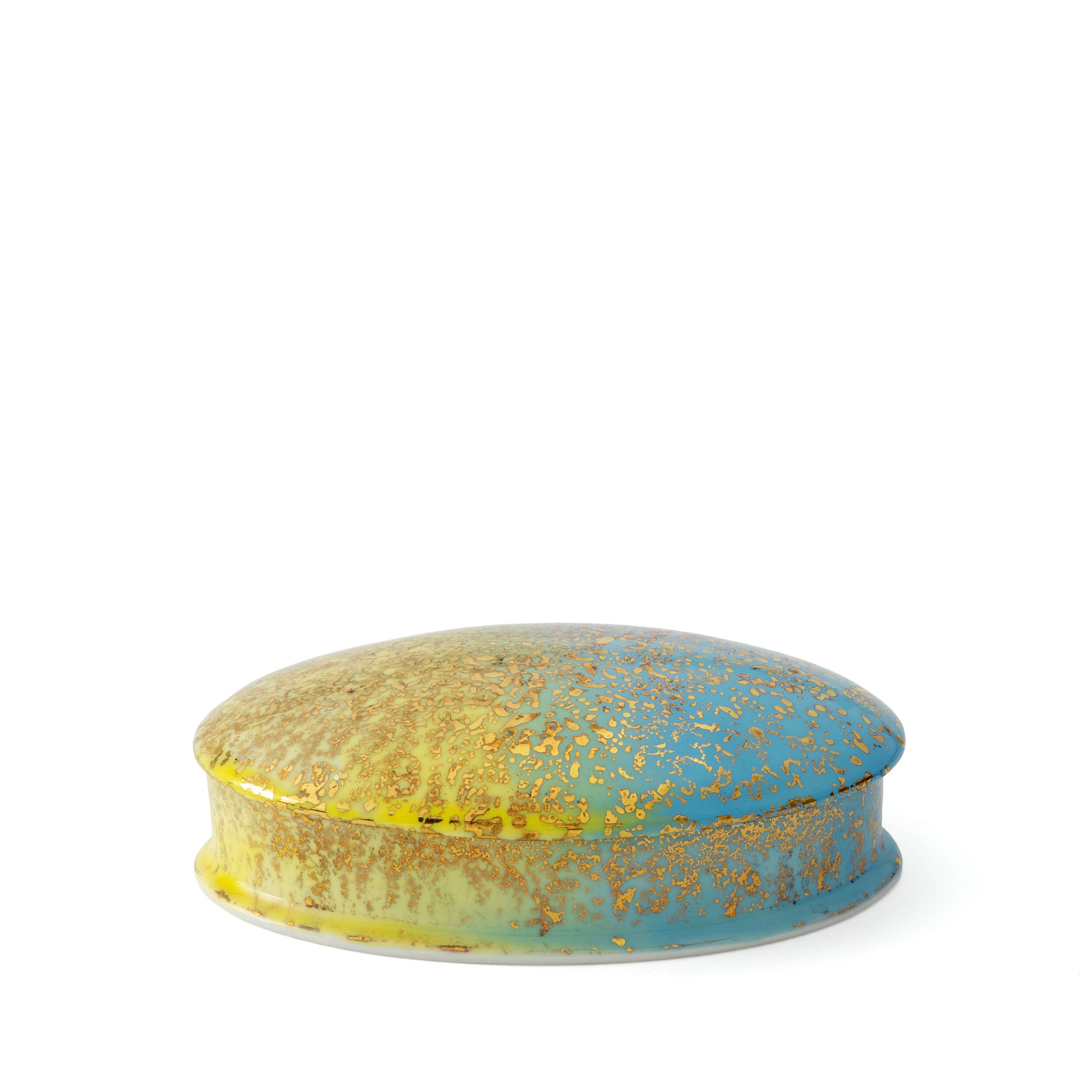 Artemis Yellow Blue Small Oval Box