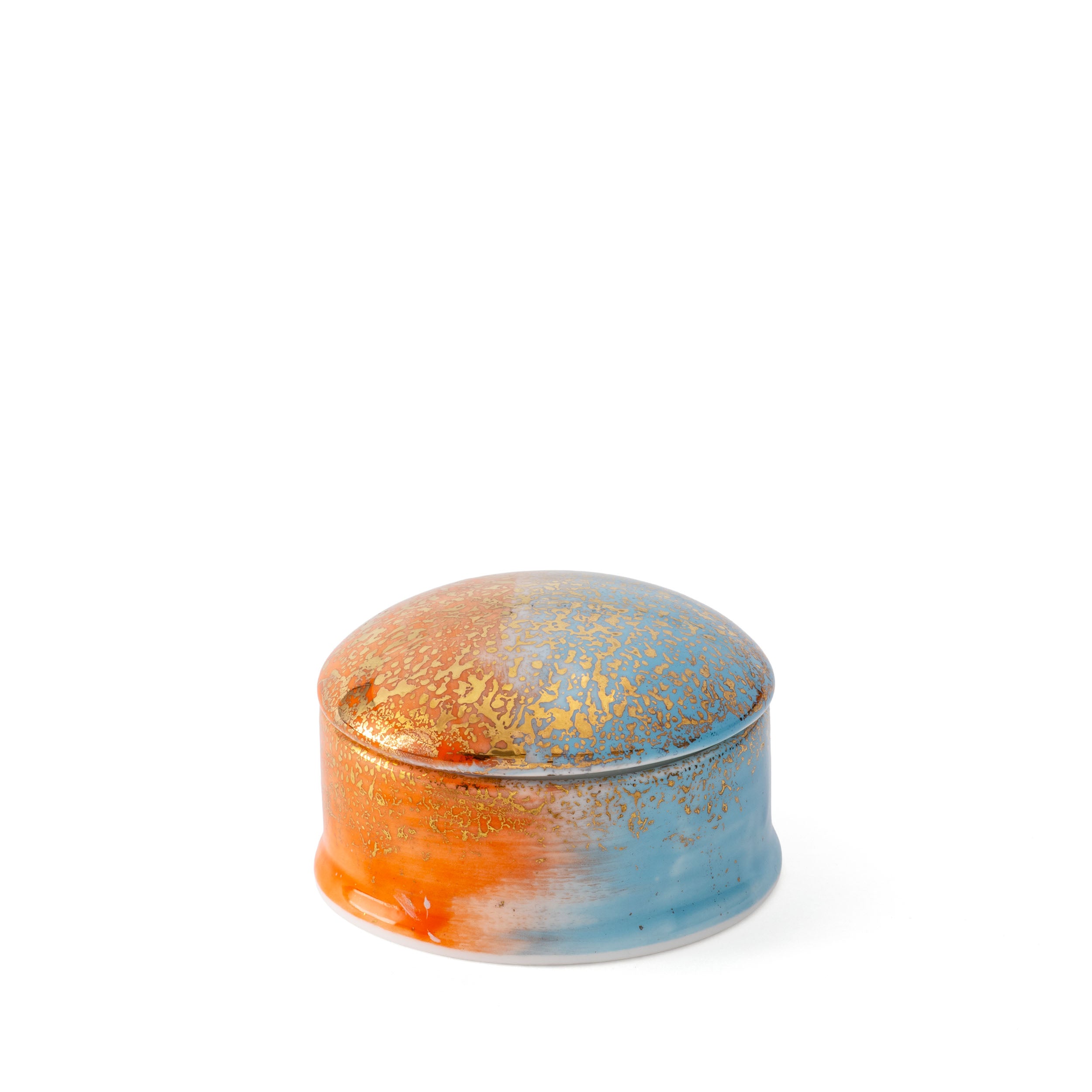 Artemis Orange Blue Round Box