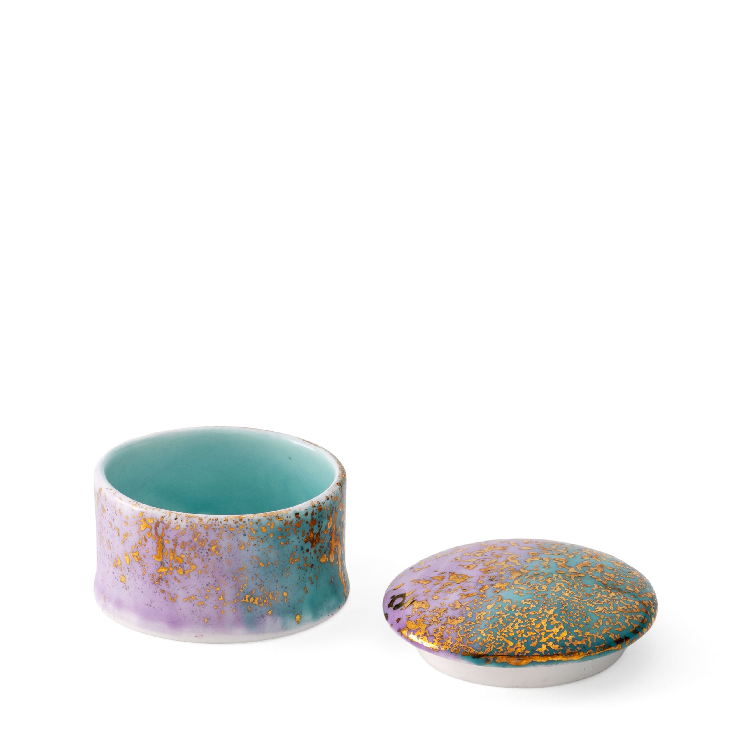 Artemis Purple Blue Small Round Box