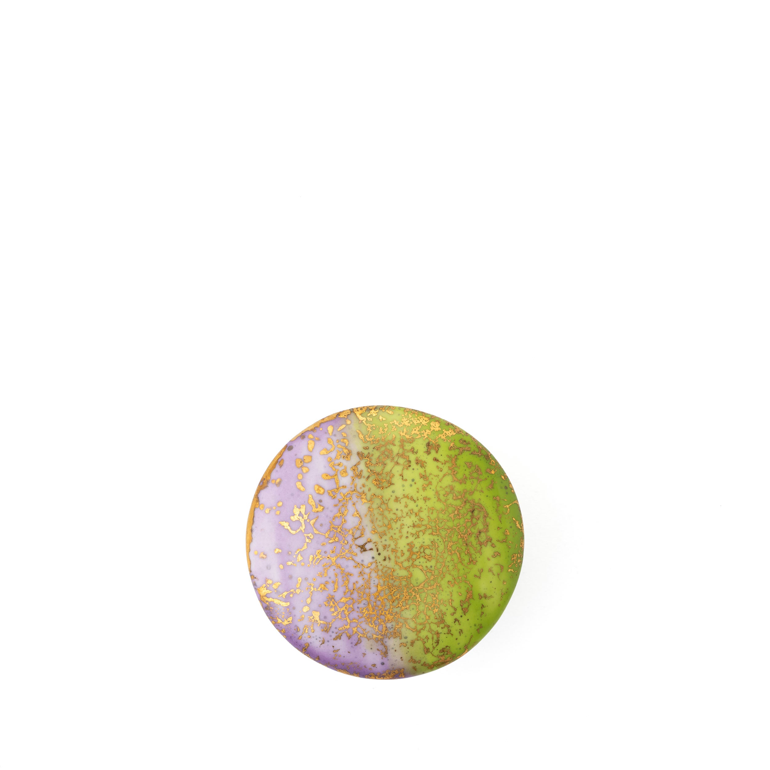Artemis Purple Green Small Round Box