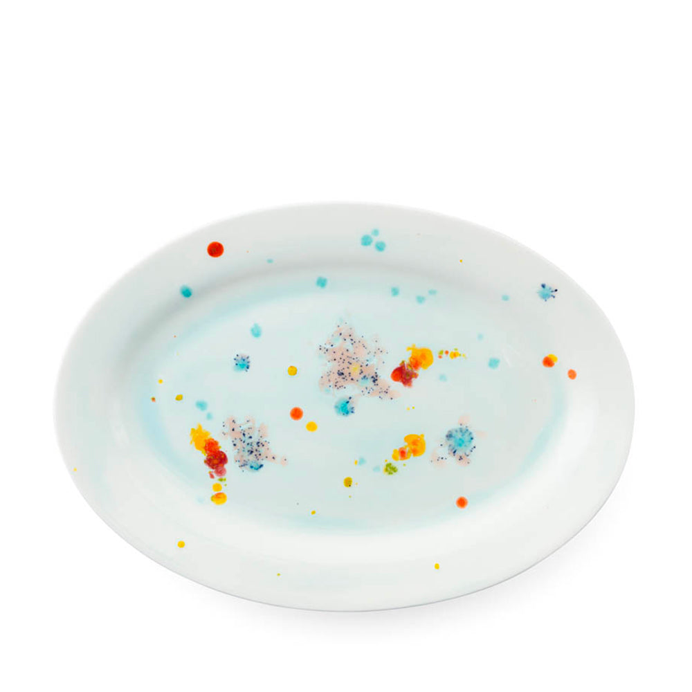 Piatto da portata ovale Seabed Blue