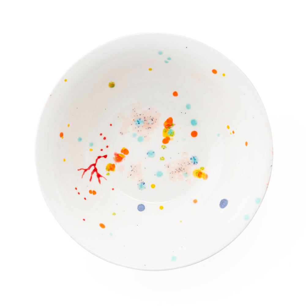 Seabed White Salad Bowl