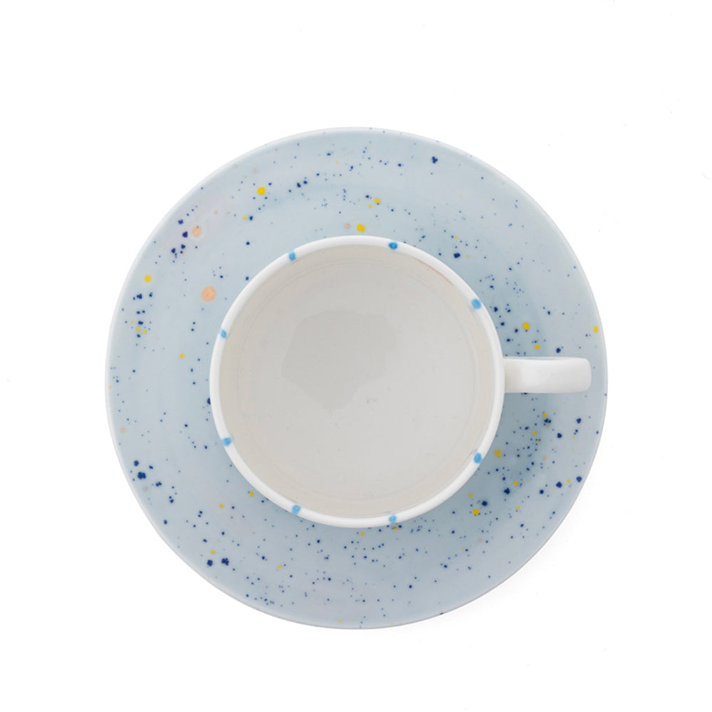 The Net Blue Teacup & Saucer