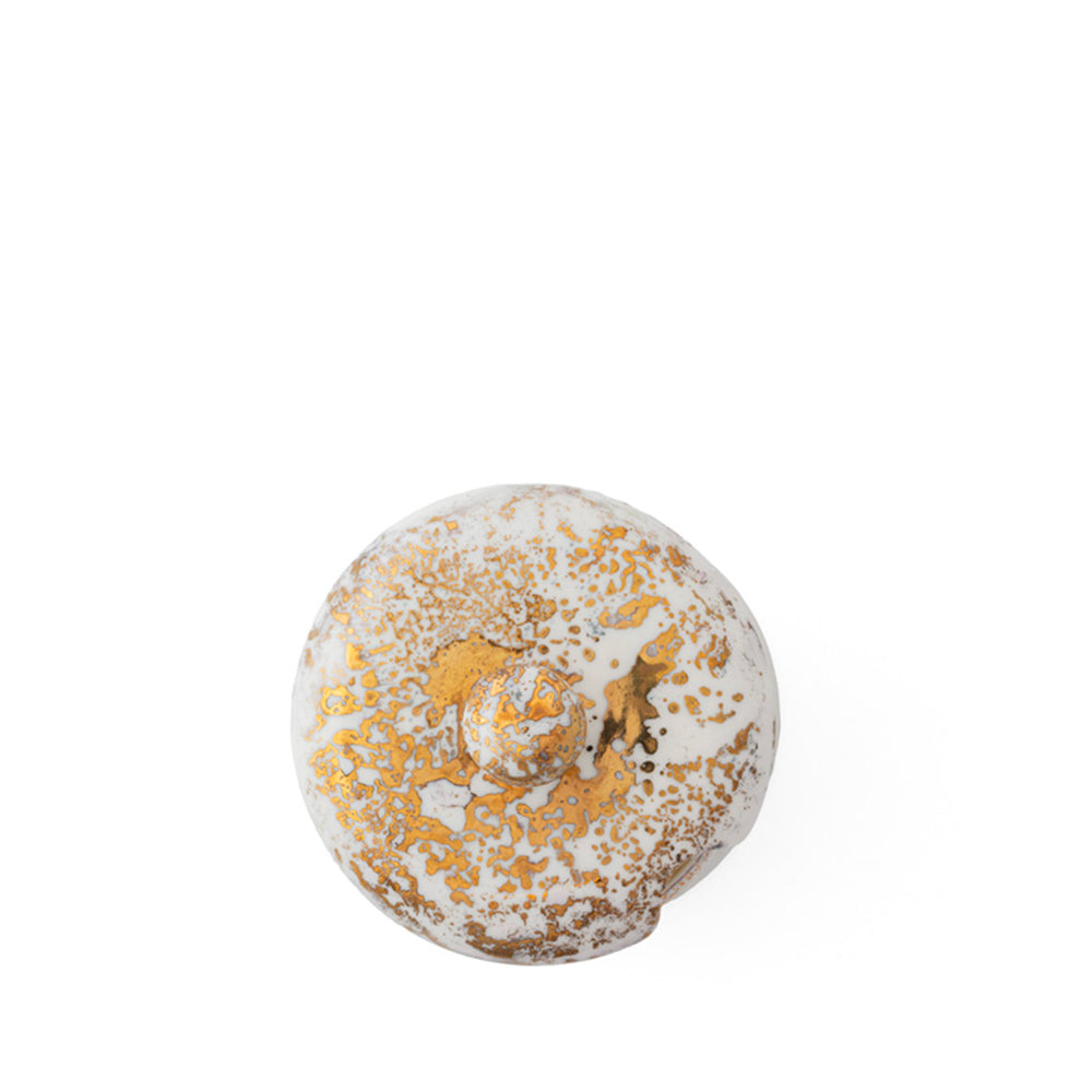 Barattolo con coperchio Golden Ash White