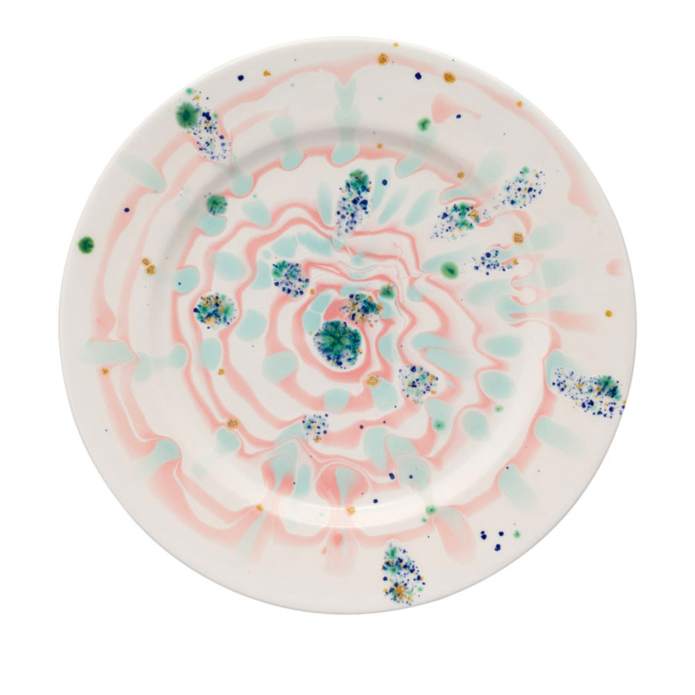 Winter Spiral Dinner Rim Plate