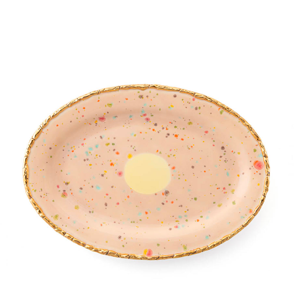 Chestnut Oval Rim Platter