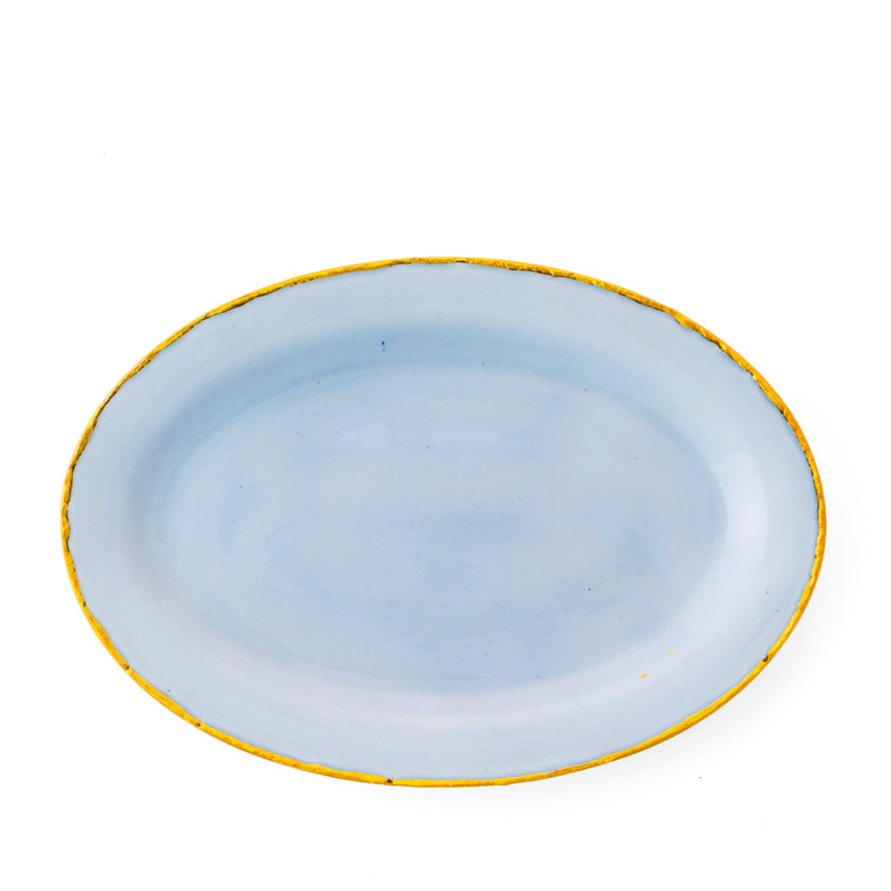 Piatto da portata ovale Golden Ash Blue