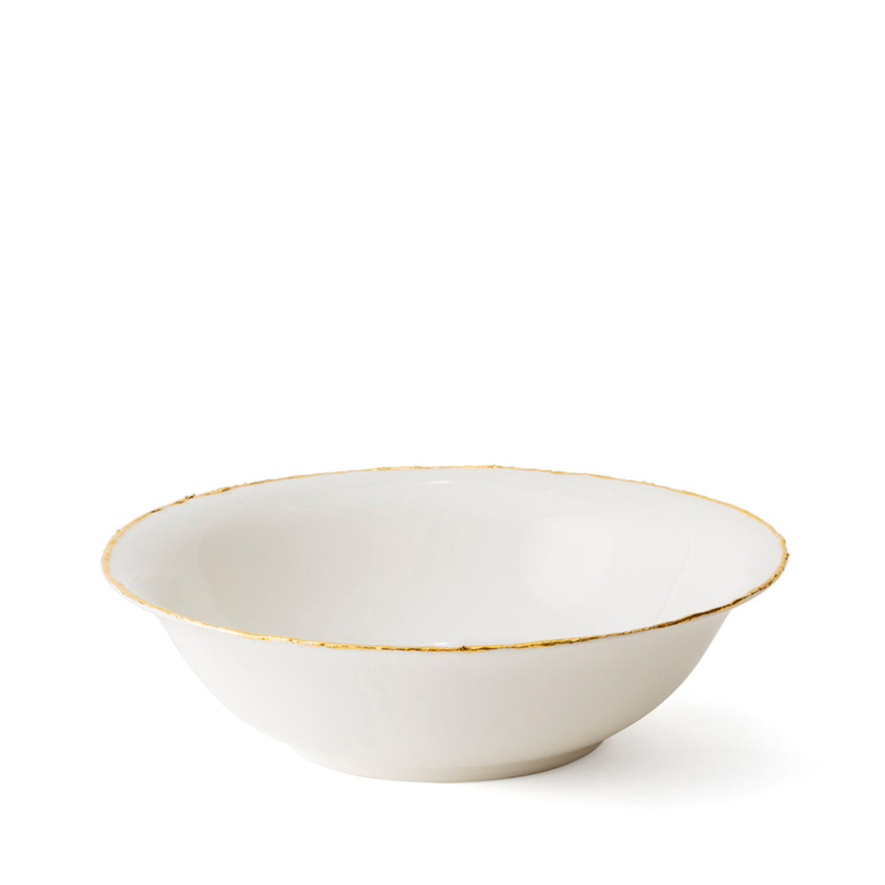 Golden Ash White Salad Bowl