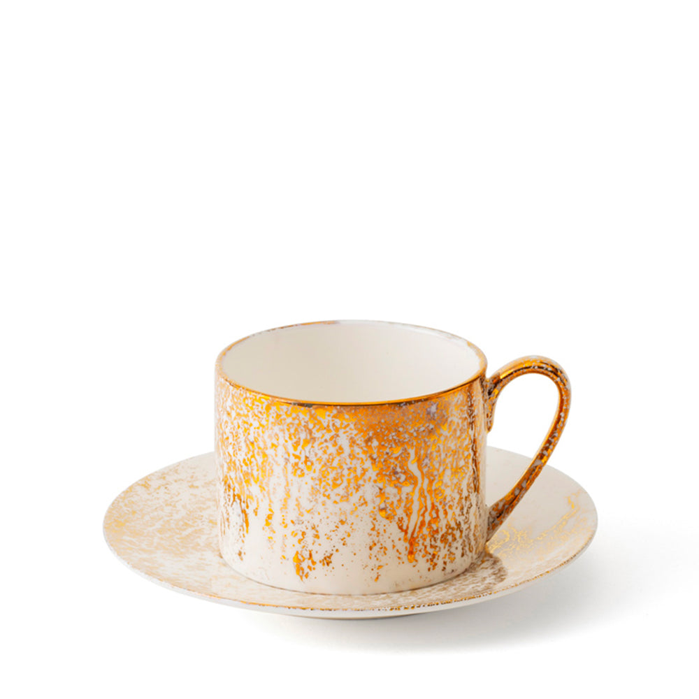 Tazza da tè Golden Ash White