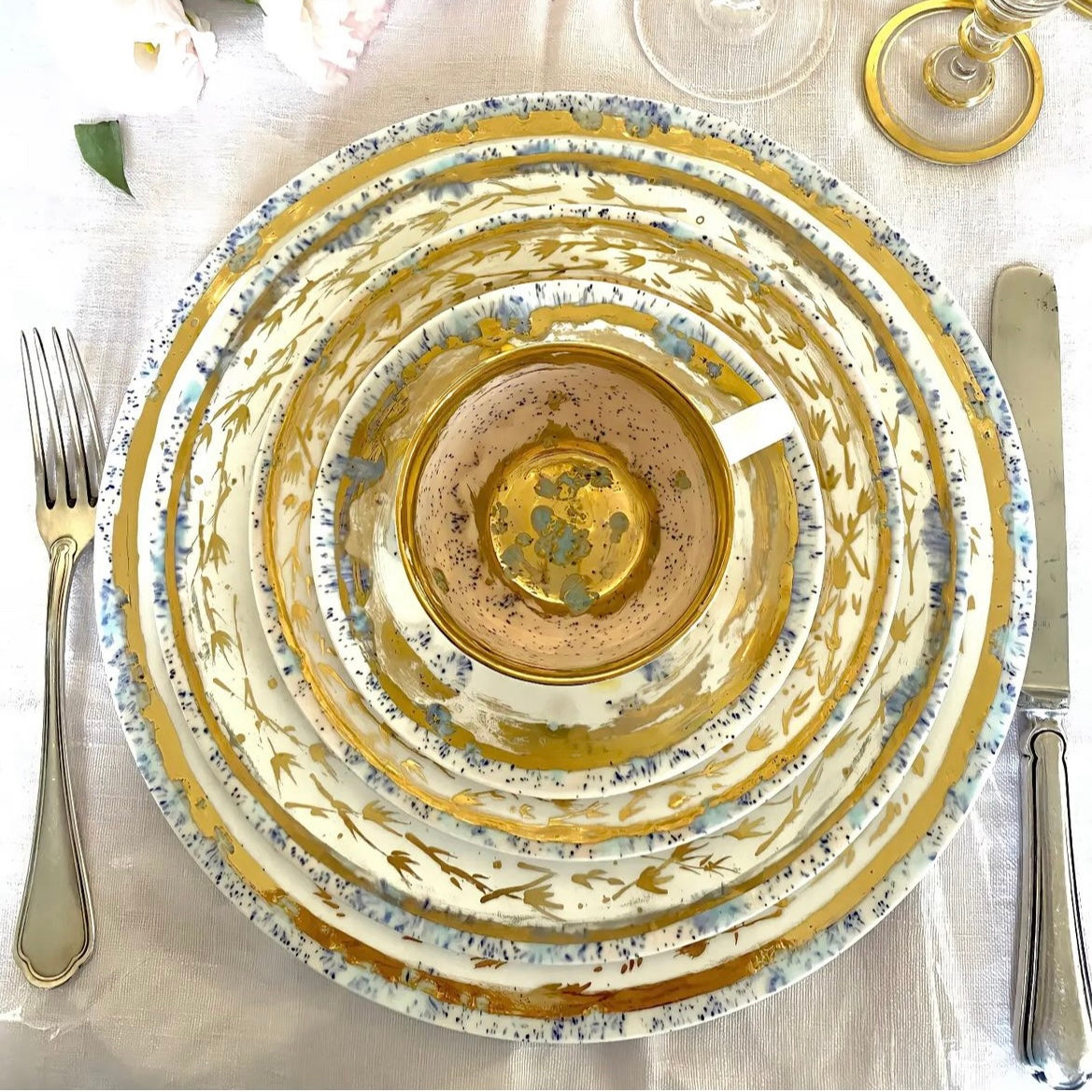 Dafne Dessert Rim Plate