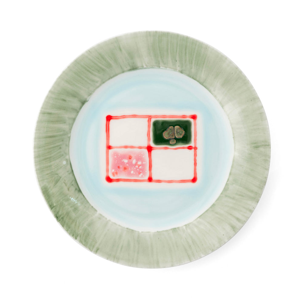 Jade Dessert Rim Plate