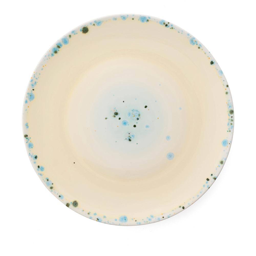 Murrine Yellow Dinner Coupe Plate