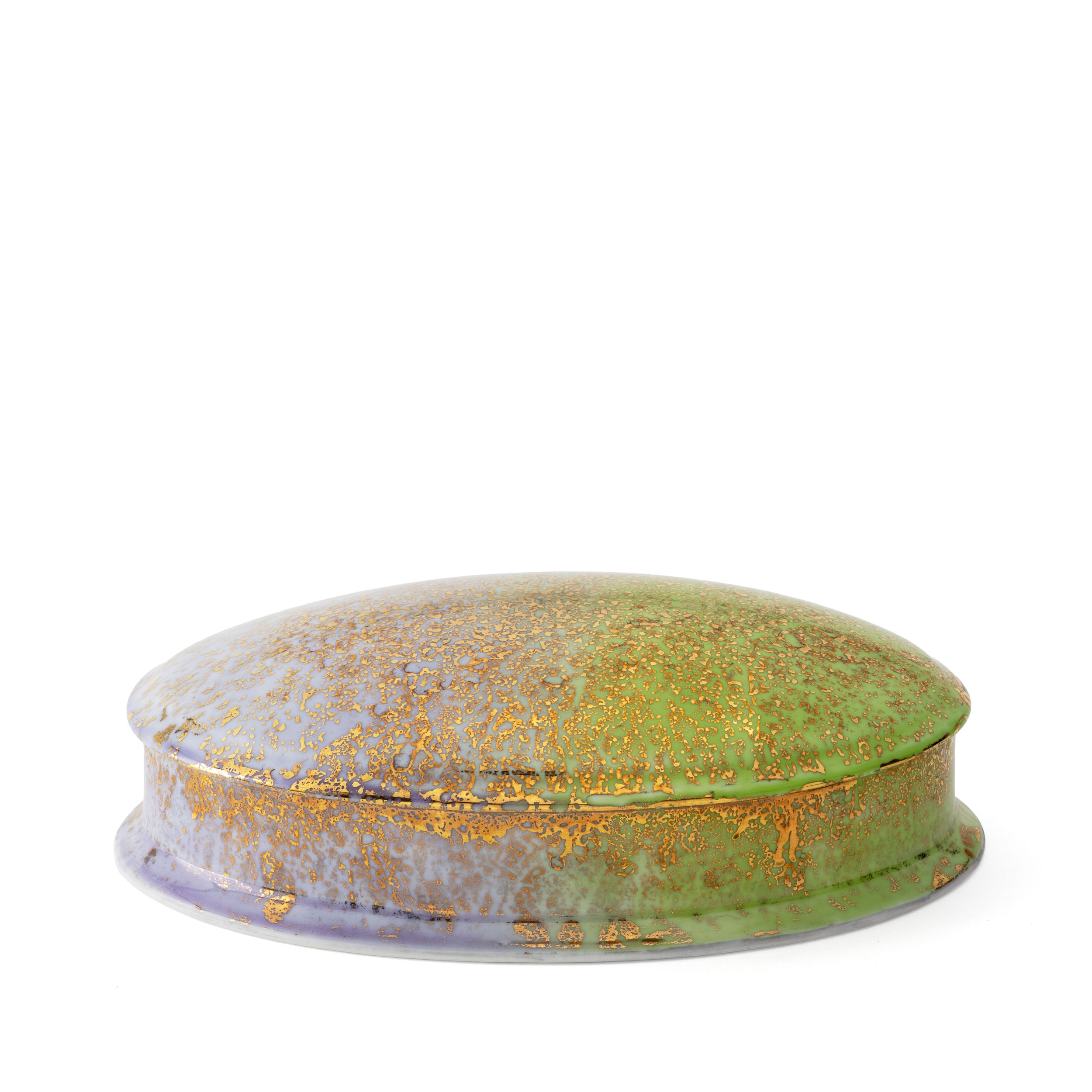 Artemis Purple Green Oval Box