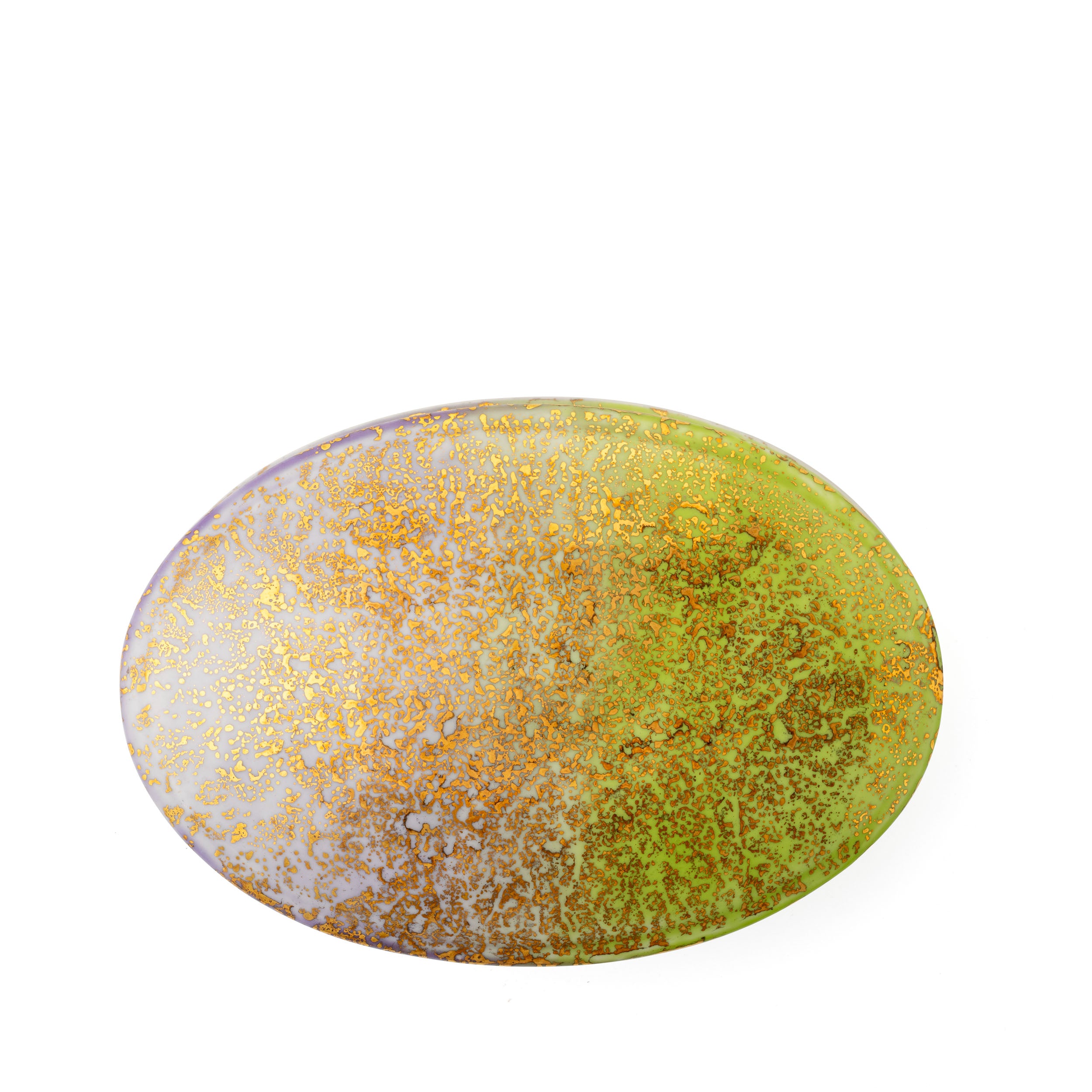 Artemis Purple Green Oval Box