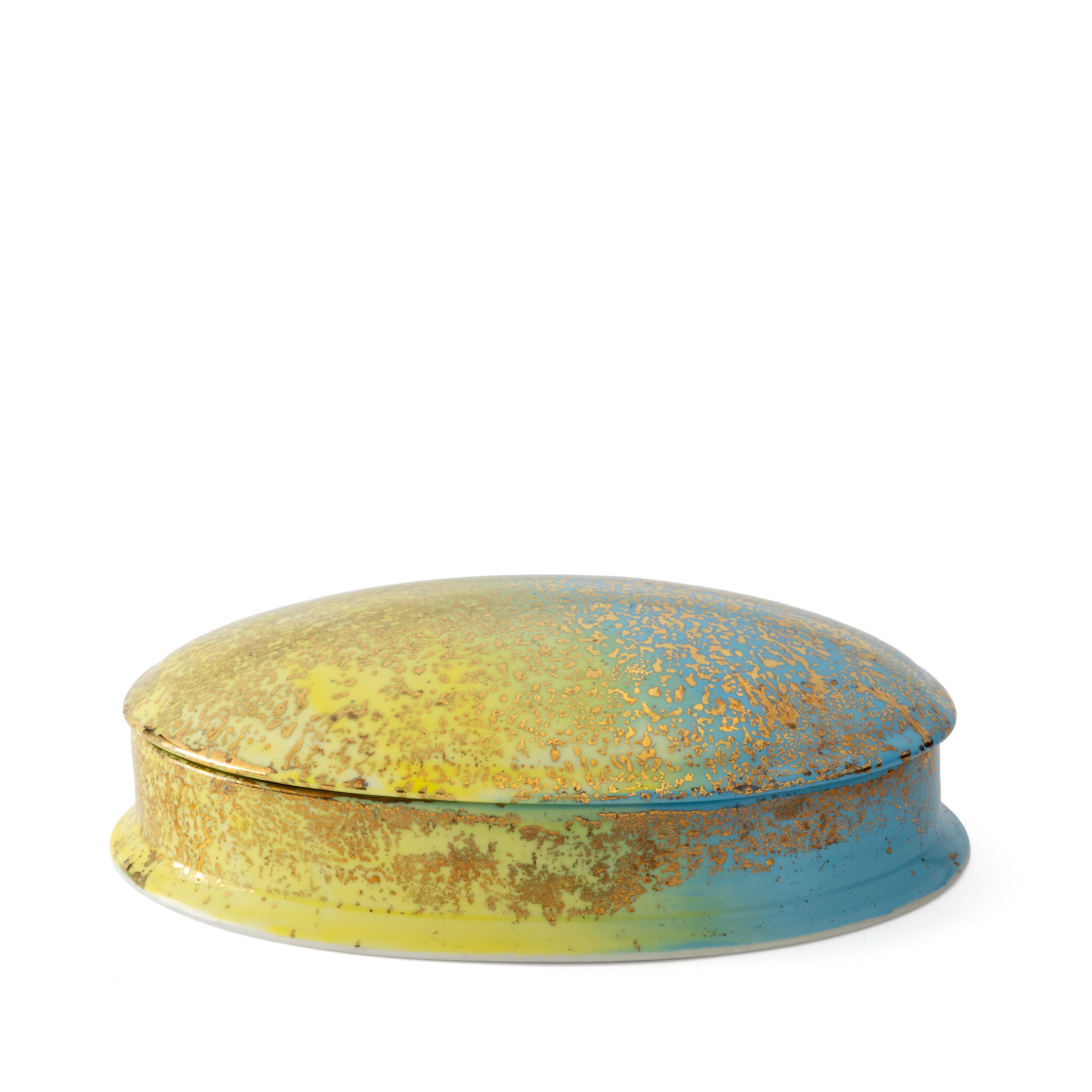 Artemis Yellow Blue Oval Box