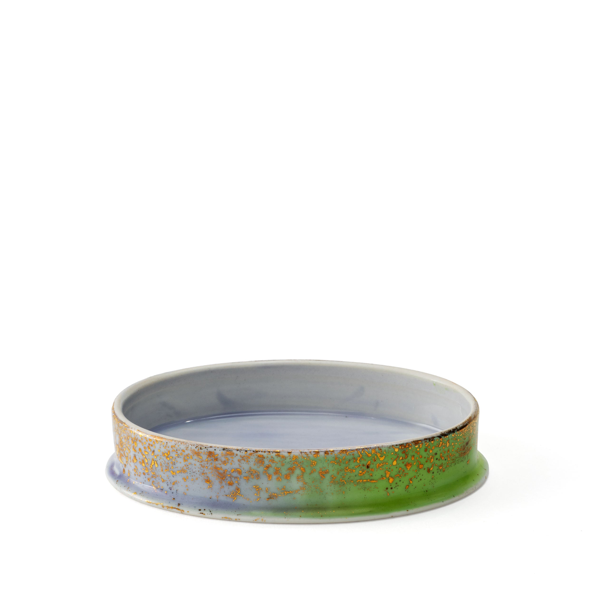 Artemis Purple Green Small Oval Box