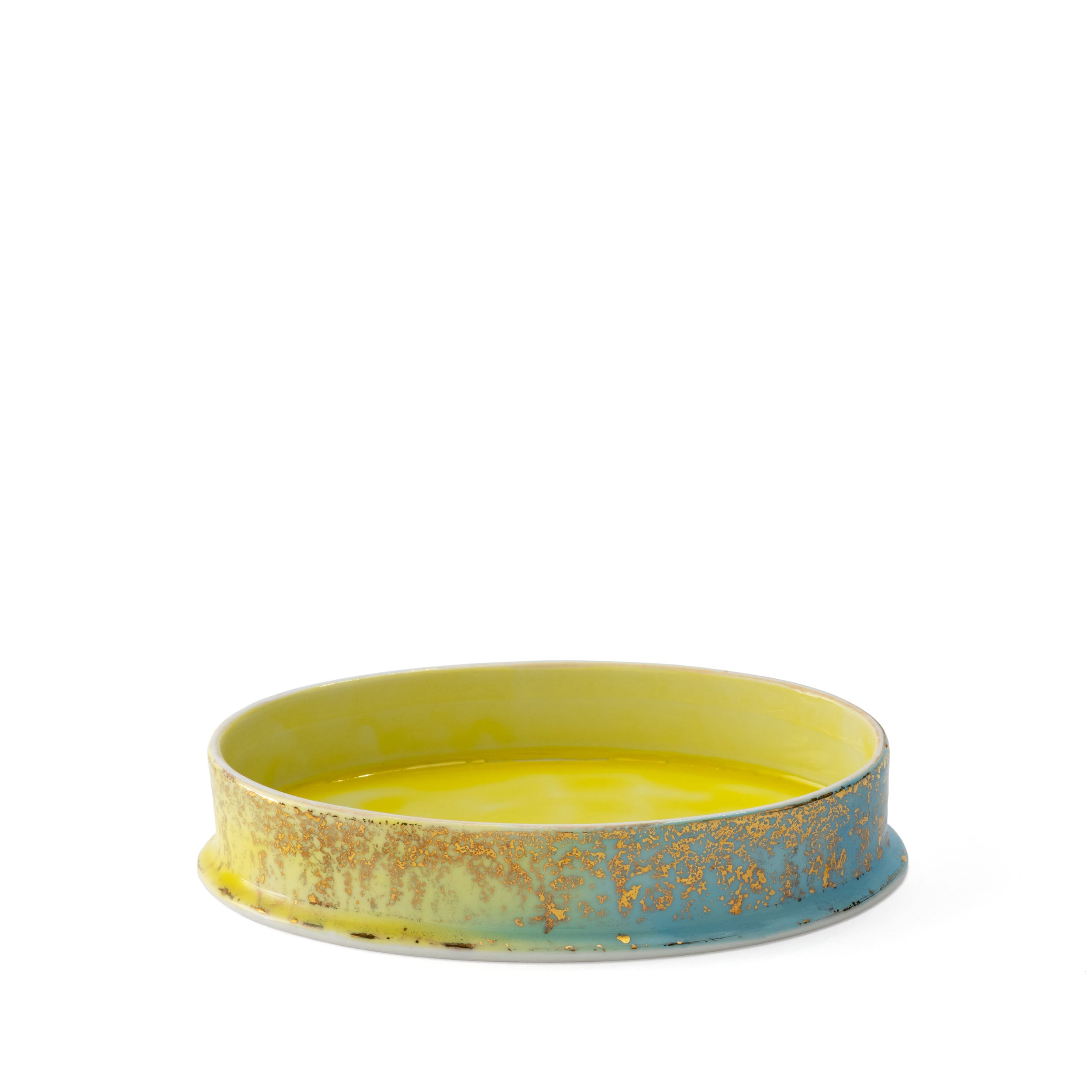 Artemis Yellow Blue Small Oval Box