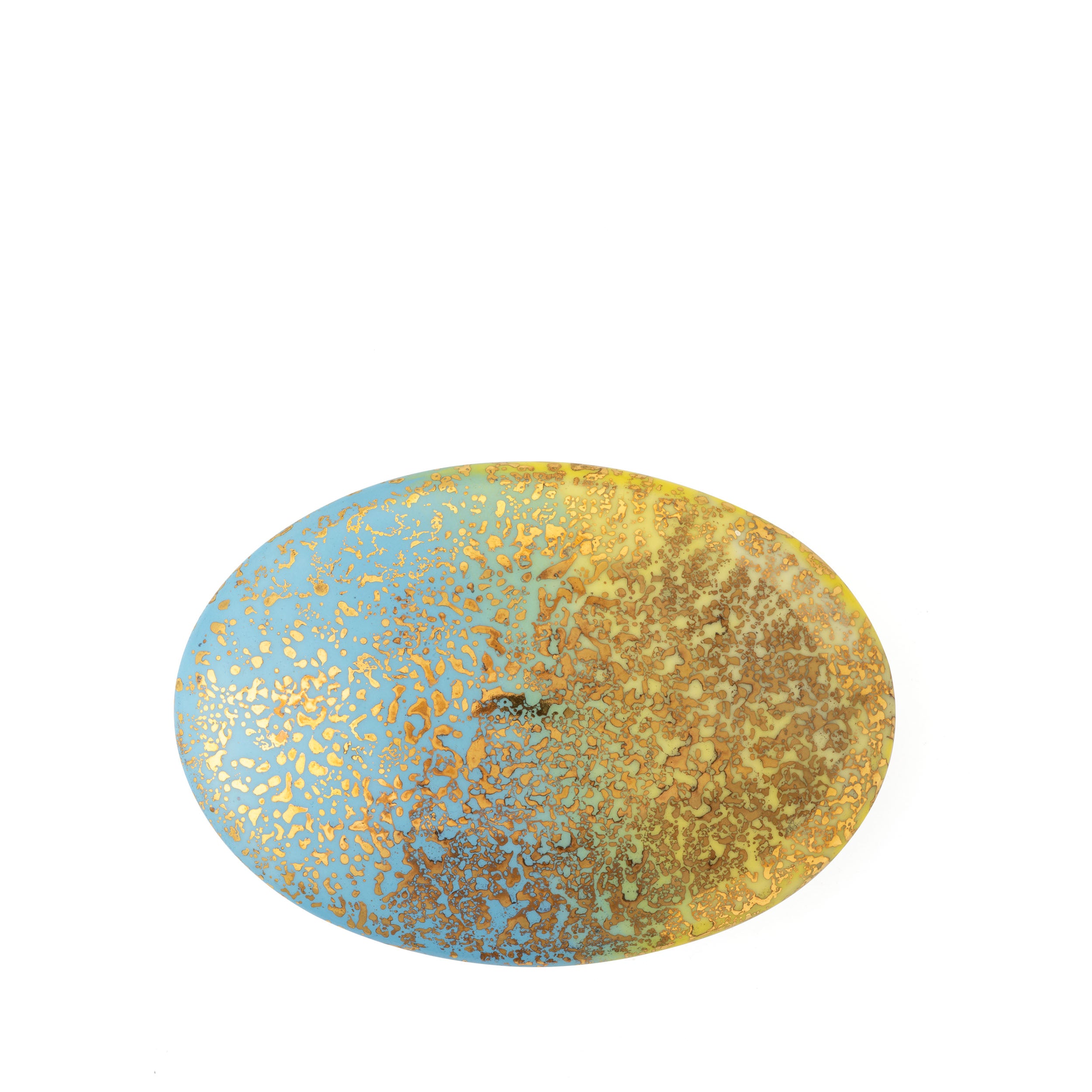 Artemis Yellow Blue Small Oval Box