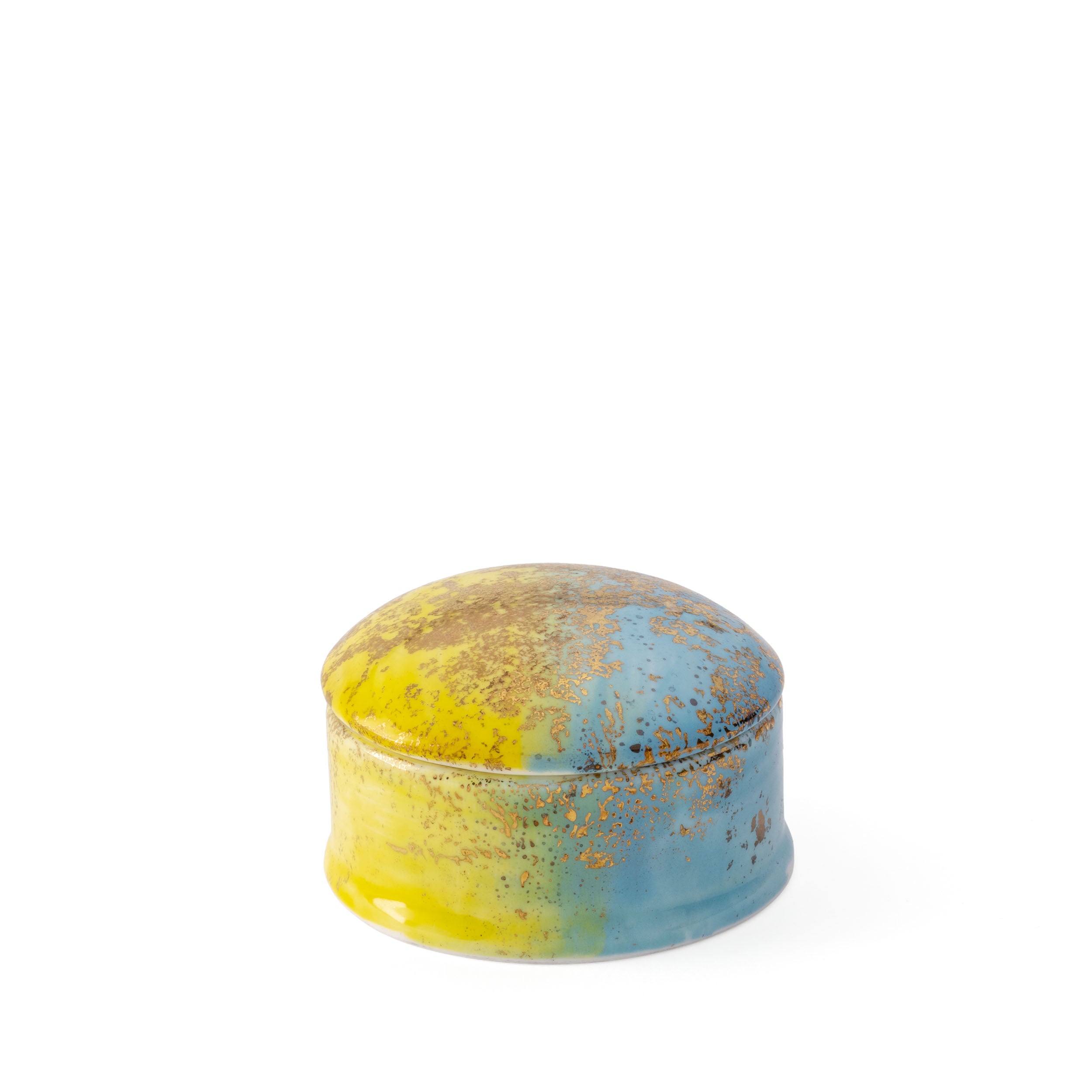 Artemis Yellow Blue Round Box