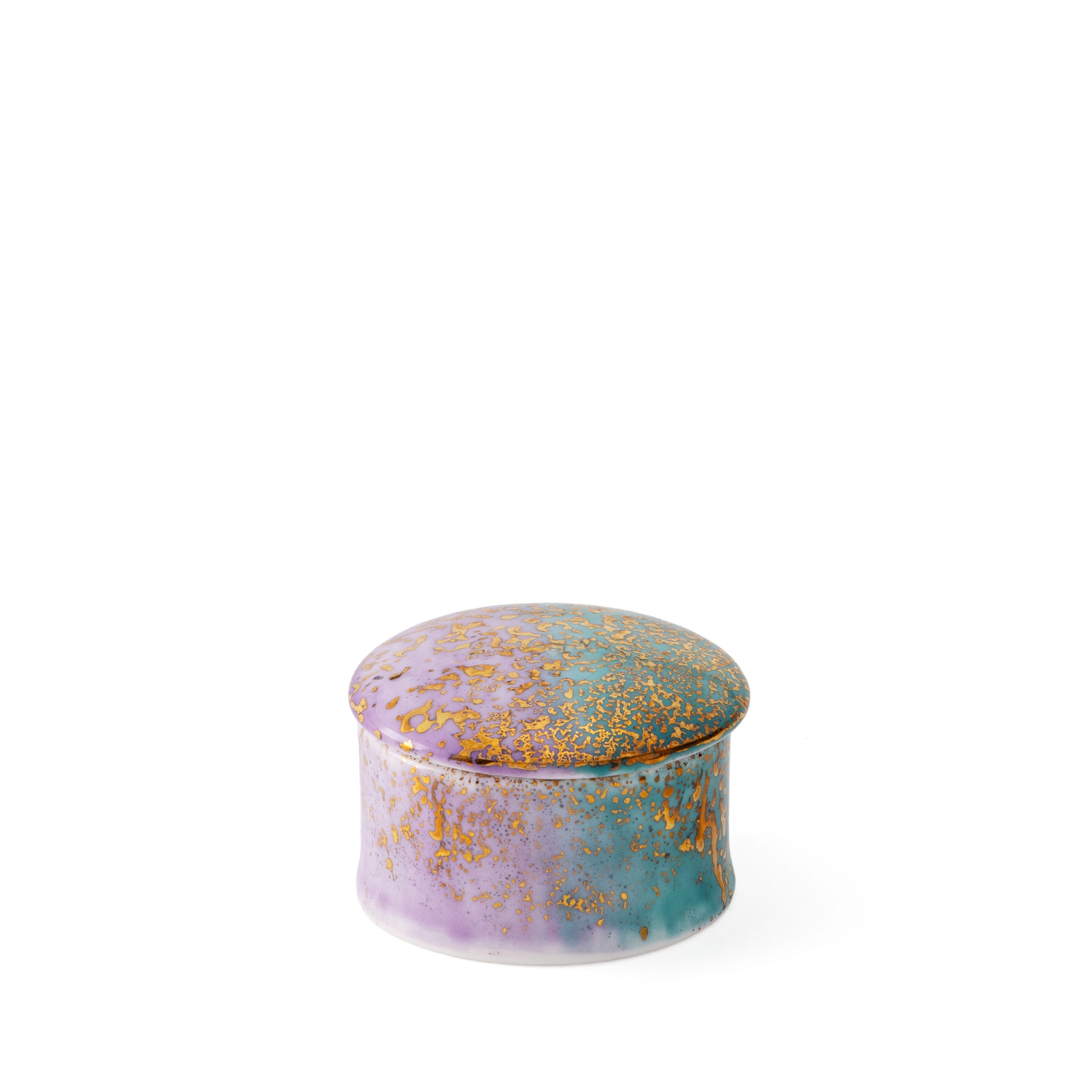 Artemis Purple Blue Small Round Box