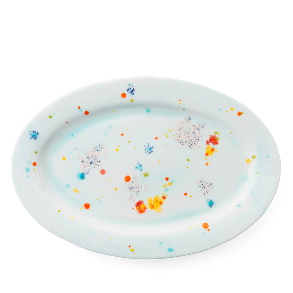 Piatto da portata ovale Seabed Blue