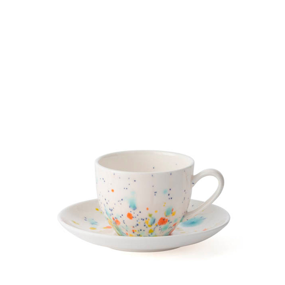 Seabed White Coffee Cup & Saucer