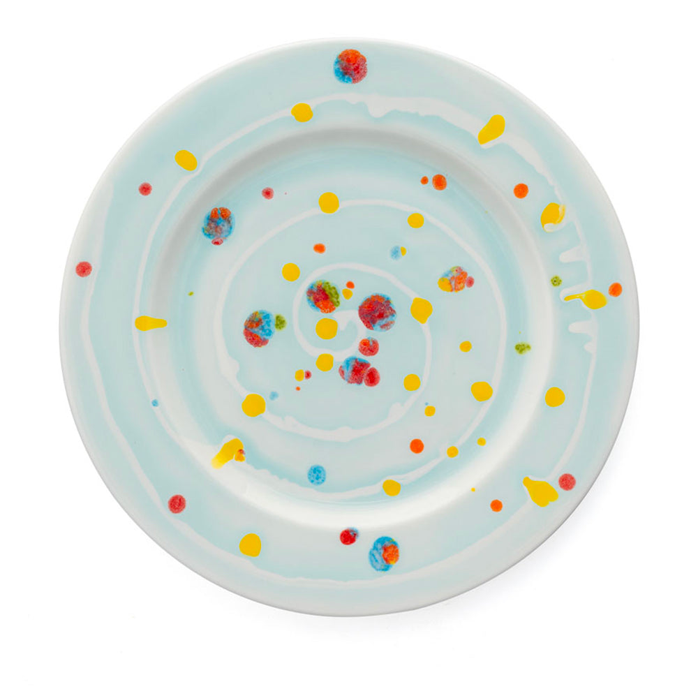 Summer Spiral Dinner Rim Plate